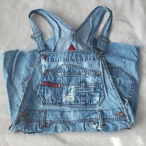 Vintage NoBo Distressed Overalls - 90s denim